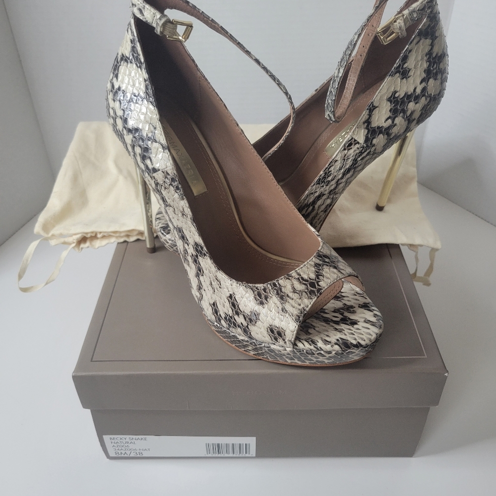 BCBGMAXAZRIA Peep Toe Heels Size 8 - Picture 3 of 6
